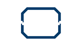 Ett blått, fyrkantigt verktygsfäste från Bosch Professional på vit bakgrund.