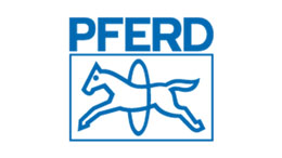 PFERD logo with a stylized horse and blue lettering.