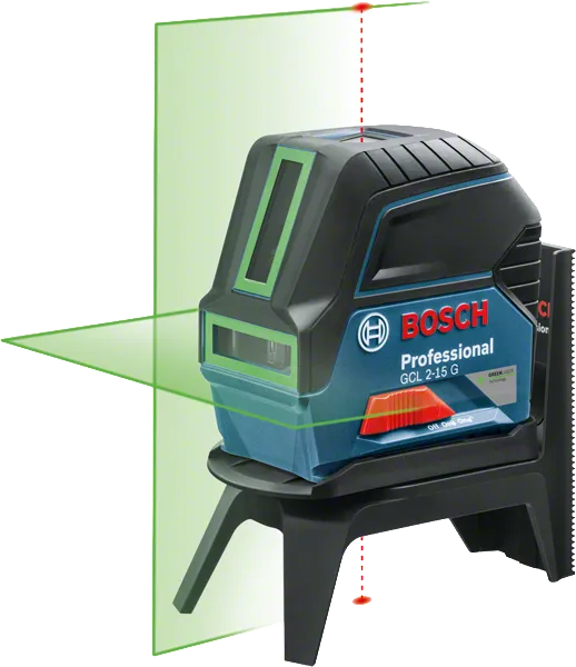 أداة تسوية الليزر Bosch GCL 2-15 G ذات الأشعة الخضراء.