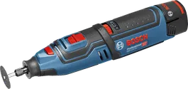 أداة دوارة لاسلكية Bosch GRO 12V-35، بطارية 12 فولت.