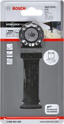 شفرة المنشار الغاطس Bosch MAIZ 32 EPC HCS مقاس 1-1/4 بوصة للخشب.