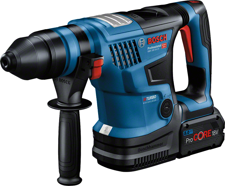 مطرقة دوارة لاسلكية Bosch GBH 18V-34 CF مع SDS plus.