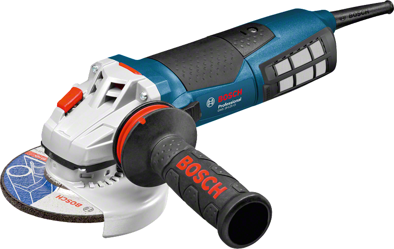 ماكينة صنفرة زاوية Bosch GWS 19-125 CI مع قرص مقاس 125 ملم.