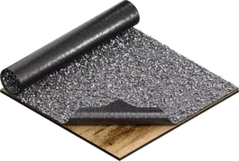 البيتومين المغطى بالسقف.