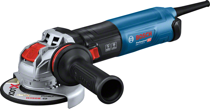 ماكينة صنفرة الزوايا Bosch GWX 17-125 S مع نظام X-LOCK.