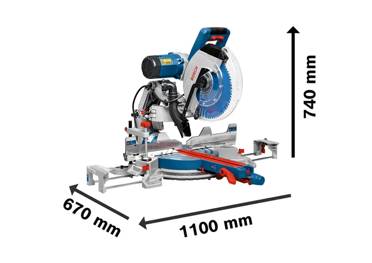 منشار ميتري Bosch GCM 12 GDL بشفرة 305 ملم.