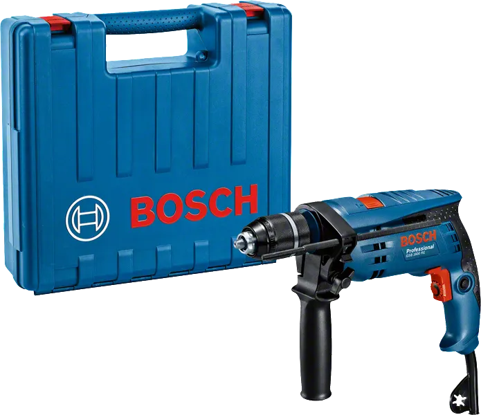 مثقاب Bosch GSB 1600 RE مع حقيبة حمل.