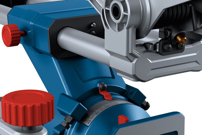 منشار ميتري Bosch GCM 254 D مع ضبط دقيق للزاوية.