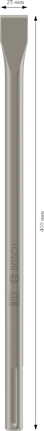 إزميل مسطح Bosch PRO SDS max-4C مقاس 25x400 مم.
