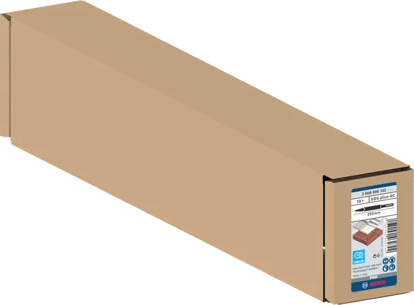 طقم إزميل Bosch SDS plus-4C المدبب 250 مم، 10 قطع.