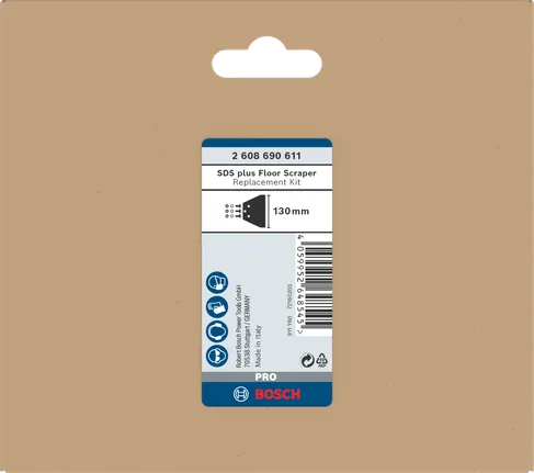 مجموعة استبدال مكشطة الأرضية Bosch SDS plus مقاس 130 مم.