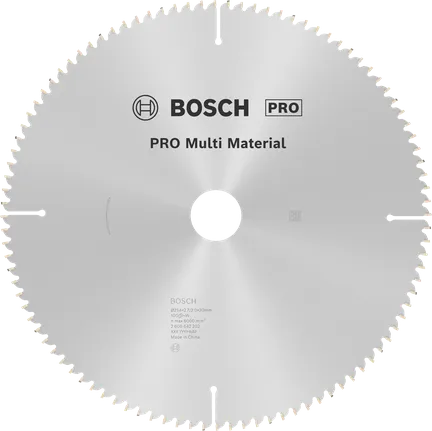 شفرة المنشار الدائرية Bosch PRO متعددة المواد 254 ملم.