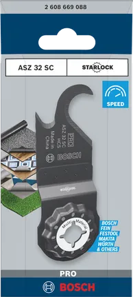 شفرة أداة متعددة الاستخدامات Bosch PRO ASZ 32 SC مقاس 24 × 11 ملم.