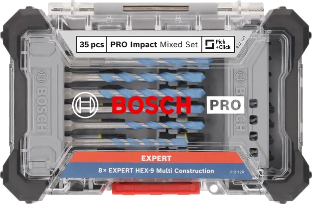 مجموعة Bosch PRO Impact المختلطة 35 قطعة.