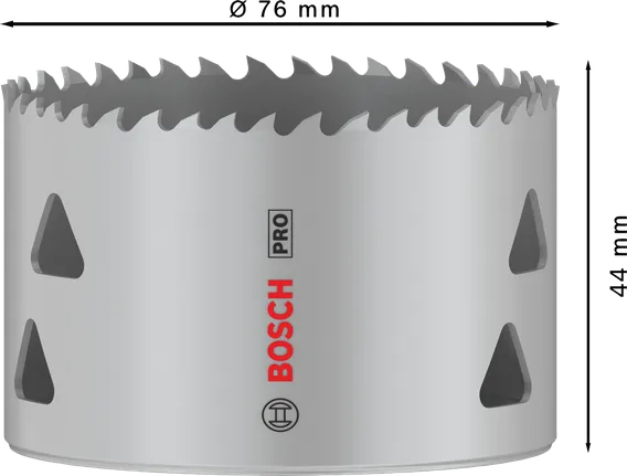 منشار ثقب متعدد المواد Bosch PRO بقطر 76 مم.