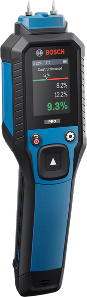 مقياس رطوبة المواد Bosch GMP 2-15 مع شاشة عرض رقمية.