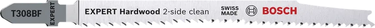 شفرة المنشار الكهربائي Bosch EXPERT T308BF لتنظيف الخشب الصلب من الجانبين.