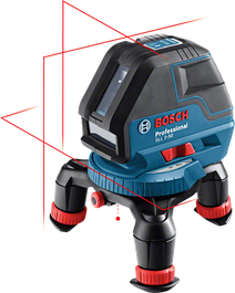 Bosch GLL 3-50 laser leveling tool with 10m range.