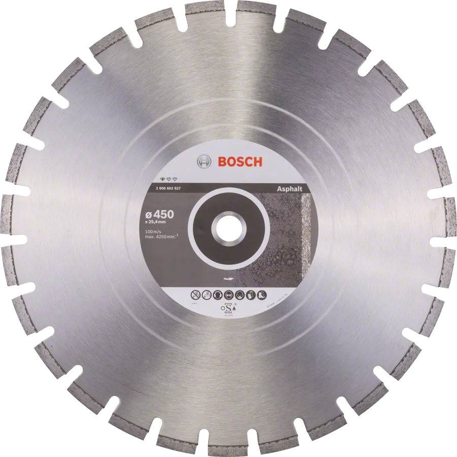 Bosch Standard for Asphalt diamond cutting disc 450mm.