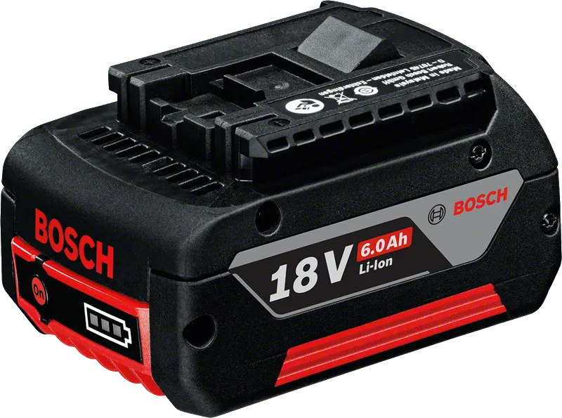 Bosch 18V 6.0Ah Li-Ion battery pack.