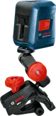 Bosch GLL 2 laser leveling tool with clamp mount.