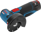 Bosch GWS 12V-76 cordless angle grinder, 76mm disc.