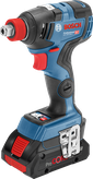 Bosch GDX 18V-200 C cordless impact driver with ProCORE18V battery.