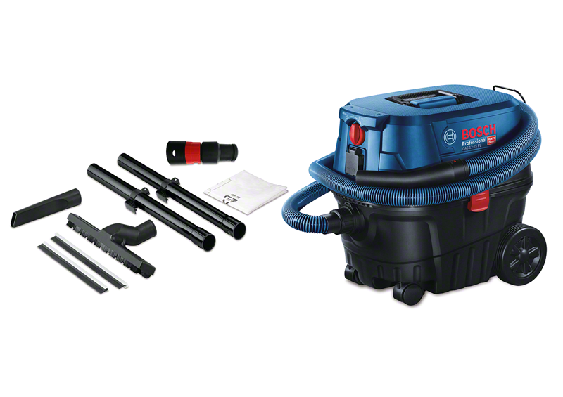 Vacuum cleaner with attachments.