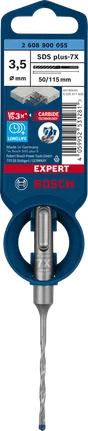 Bosch SDS plus-7X 3.5×50×115 mm hammer drill bit.
