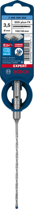 Bosch SDS plus-7X 3.5×100×165 mm hammer drill bit.