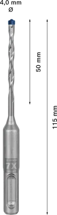 Bosch EXPERT SDS plus-7X hammer drill bit 4x50x115 mm.