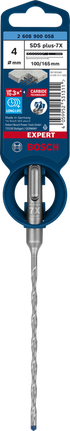 Bosch EXPERT SDS plus-7X 4×100×165 mm drill bit.