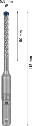 Bosch EXPERT SDS plus-7X Hammer Drill Bit 5.5x50x115 mm.