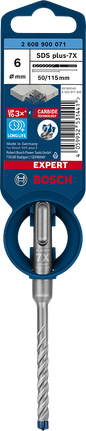 Bosch SDS plus-7X 6×50×115 mm hammer drill bit.