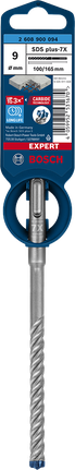 Bosch SDS plus-7X hammer drill bit 9×100×165 mm.
