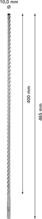 Bosch EXPERT SDS plus-7X 10x550x600 mm hammer drill bit.