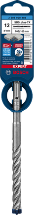 Bosch EXPERT SDS plus-7X 12×100×165 mm drill bit.