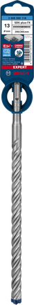 Bosch SDS plus-7X 13×200×265 mm hammer drill bit.