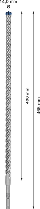 Bosch EXPERT SDS plus-7X hammer drill bit 14x400x465mm.