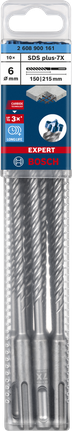 Bosch SDS plus-7X 6×150×215 mm drill bits pack.