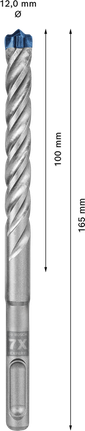Bosch EXPERT SDS plus-7X hammer drill bit 12 x 100 x 165 mm.