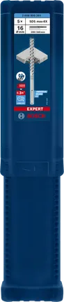 Bosch SDS max-8X hammer drill bit 16×200×340 mm pack.