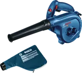 Bosch GBL 800 E electric blower with dust bag.