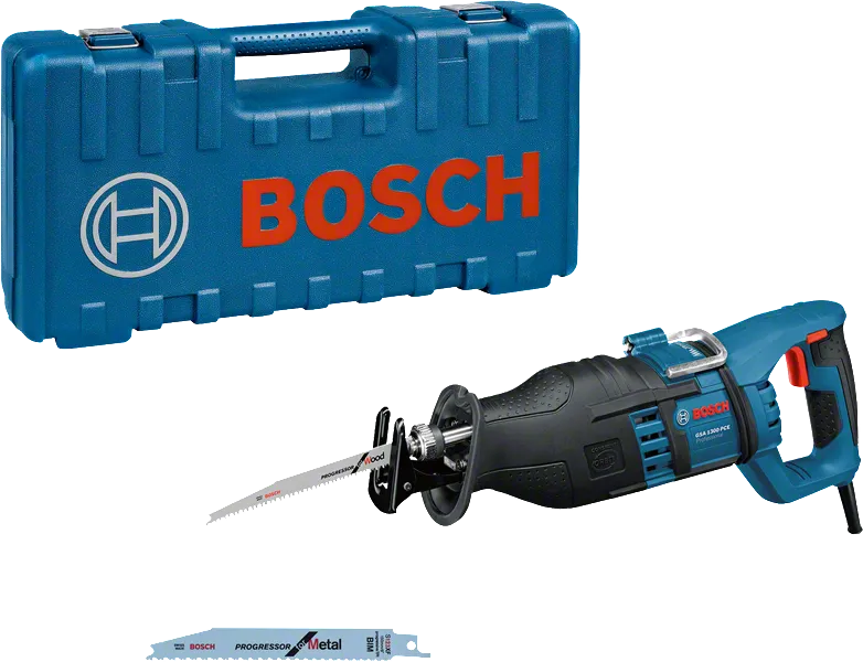 Bosch GSA 1300 PCE reciprocating saw with case.