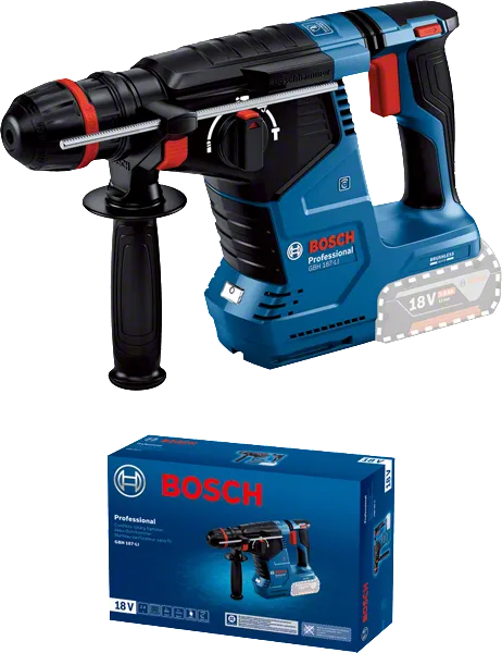 Bosch GBH 187-LI cordless rotary hammer drill, 18V.