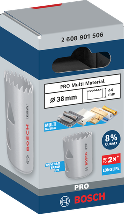 Bosch 38 mm PRO Multi Material hole saw.