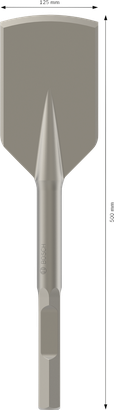 Bosch PRO HEX 28 Asphalt Cutter 125 mm cutting edge.