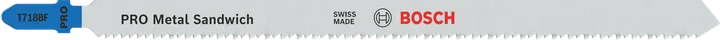 Bosch PRO Metal Sandwich T718BF jigsaw blade for metal.
