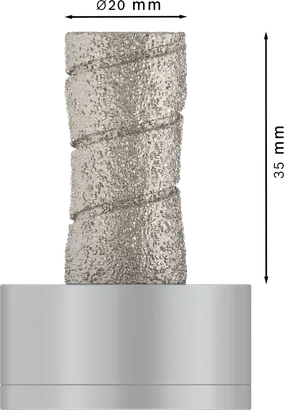 Bosch PRO Ceramic dry Milling Cutter 20x35 mm X-Lock.