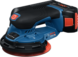 Bosch GEX 18V-150-3 cordless random orbit sander.